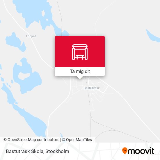 Bastuträsk Skola karta