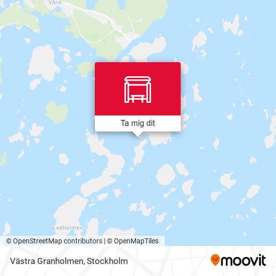 Västra Granholmen karta