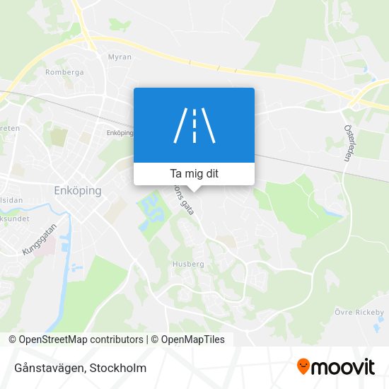 Gånstavägen karta