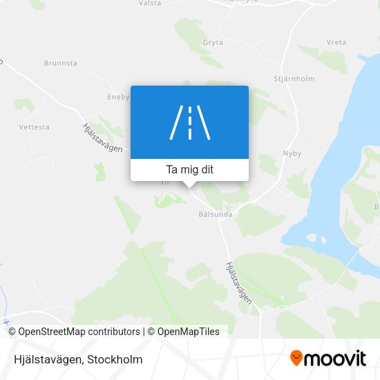 Hjälstavägen karta
