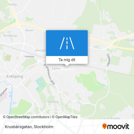Krusbärsgatan karta