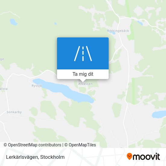Lerkärlsvägen karta