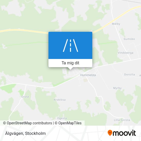 Älgvägen karta