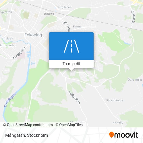 Mångatan karta