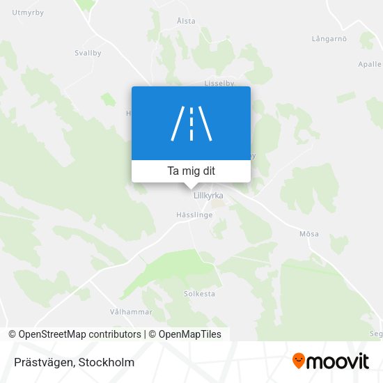 Prästvägen karta