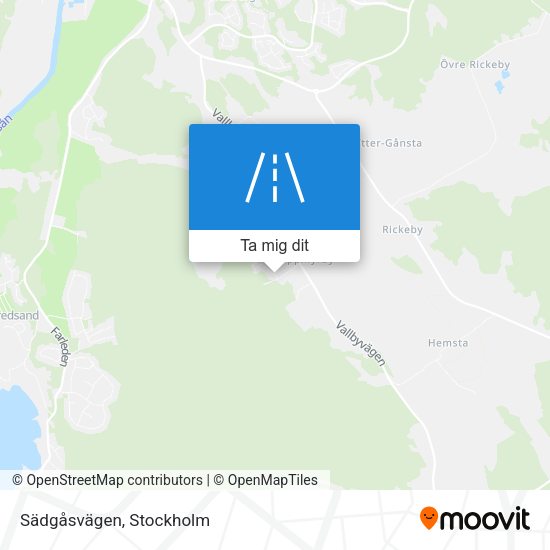Sädgåsvägen karta