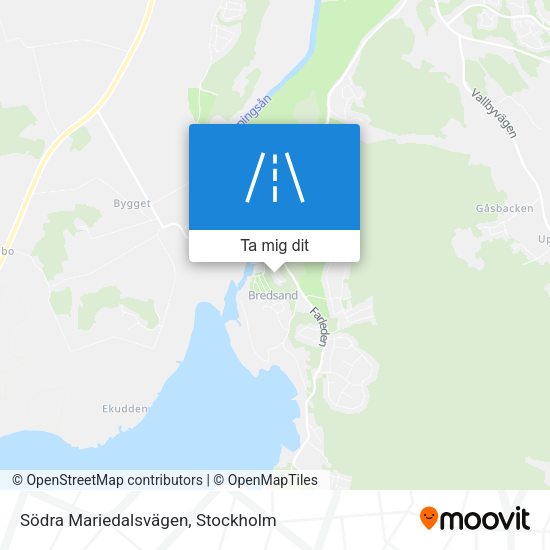 Södra Mariedalsvägen karta