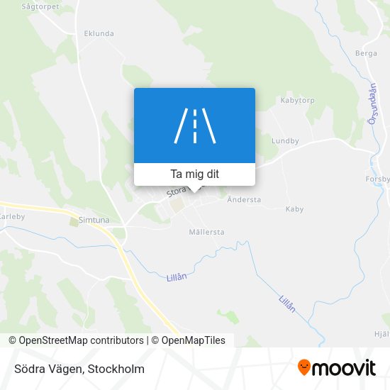 Södra Vägen karta