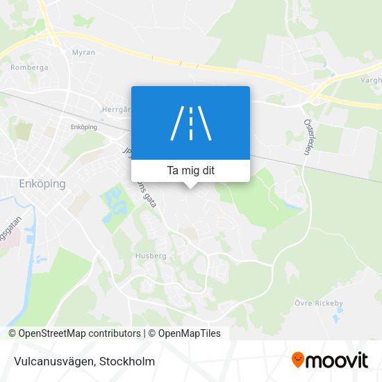 Vulcanusvägen karta