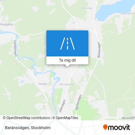 Baränsvägen karta