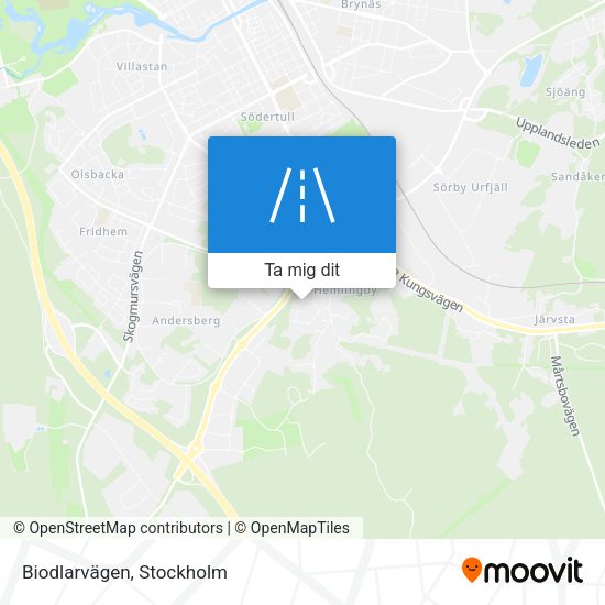 Biodlarvägen karta