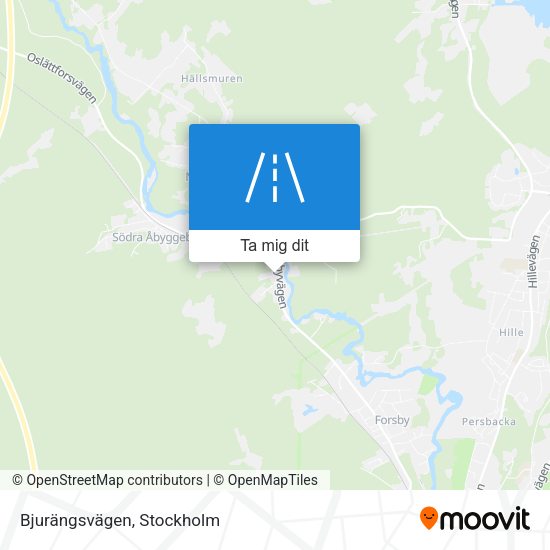 Bjurängsvägen karta