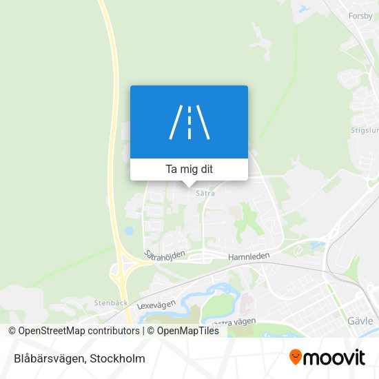 Blåbärsvägen karta