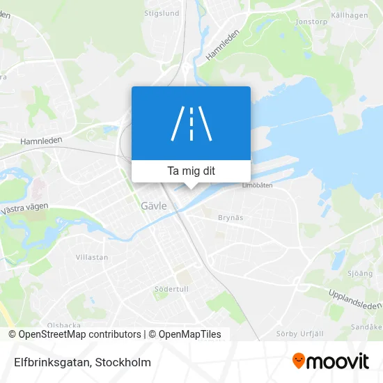 Elfbrinksgatan karta
