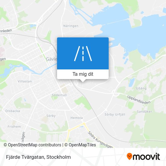 Fjärde Tvärgatan karta
