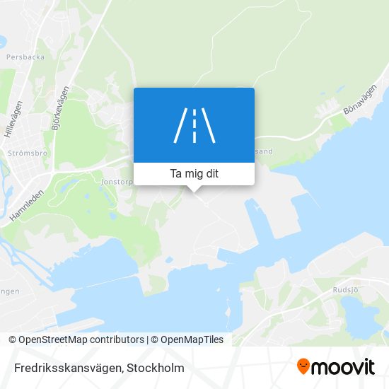 Fredriksskansvägen karta