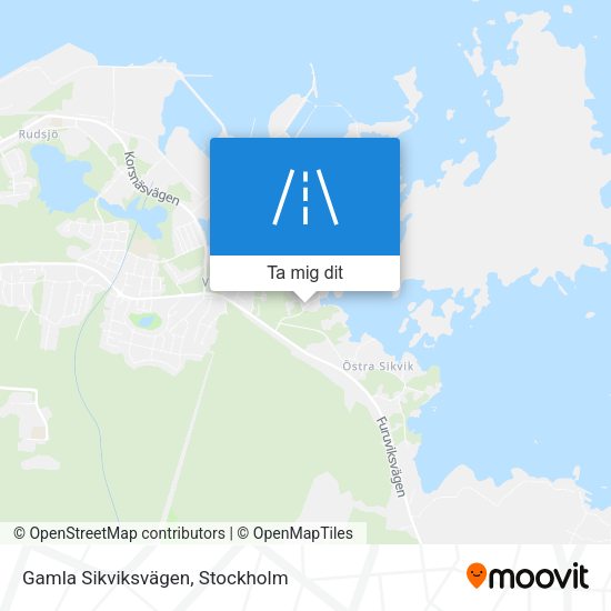 Gamla Sikviksvägen karta