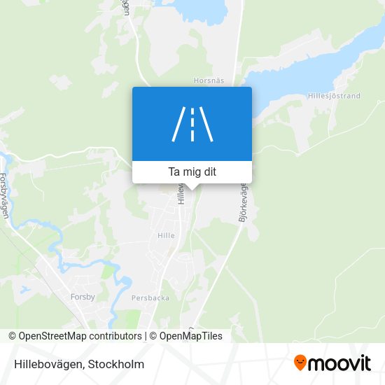 Hillebovägen karta