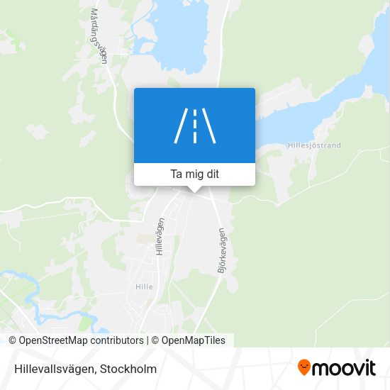 Hillevallsvägen karta