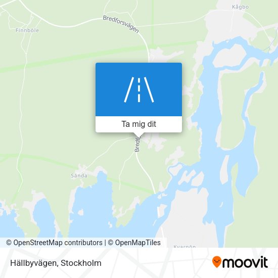Hällbyvägen karta