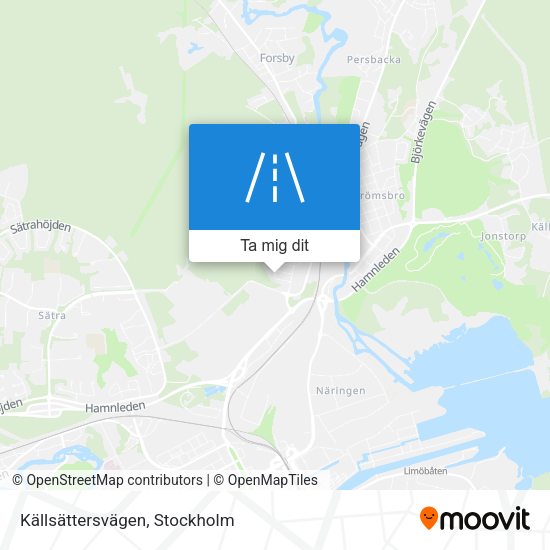 Källsättersvägen karta