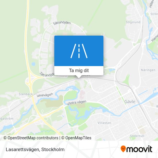 Lasarettsvägen karta