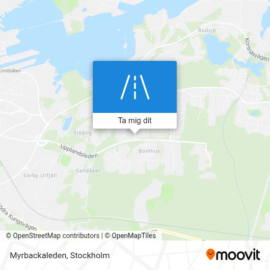 Myrbackaleden karta