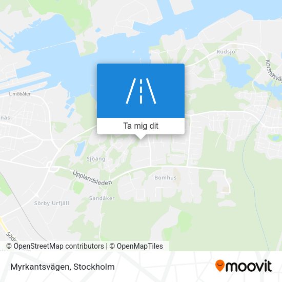 Myrkantsvägen karta