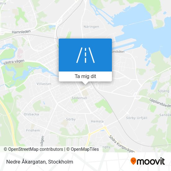Nedre Åkargatan karta