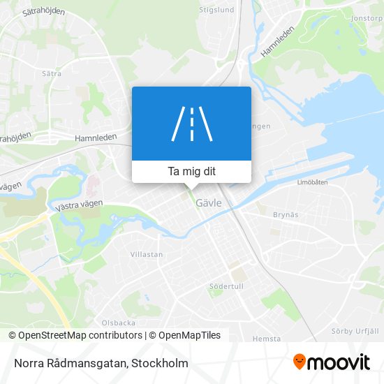 Norra Rådmansgatan karta