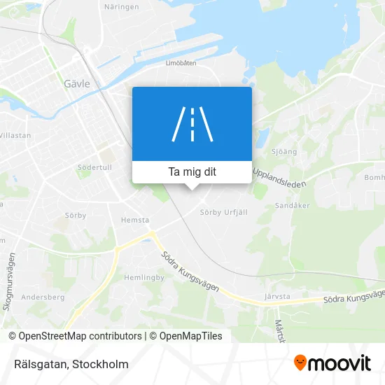 Rälsgatan karta