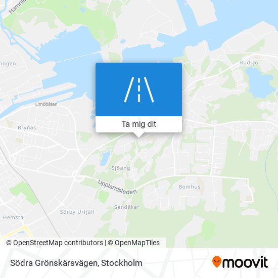 Södra Grönskärsvägen karta