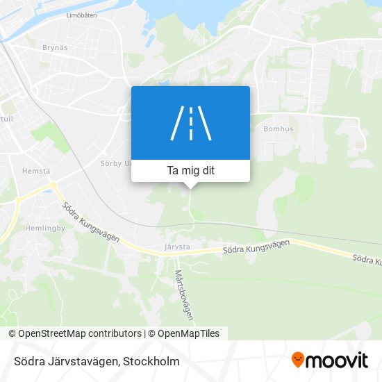 Södra Järvstavägen karta