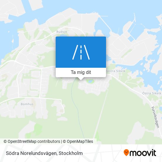 Södra Norelundsvägen karta