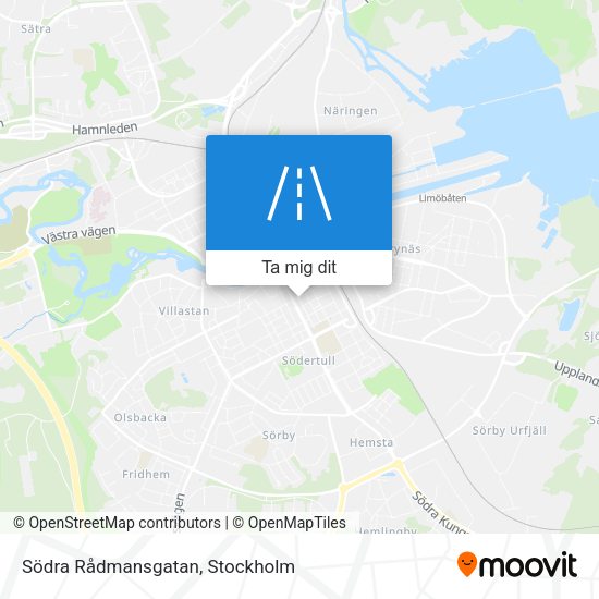 Södra Rådmansgatan karta
