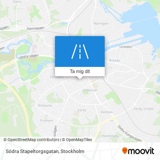 Södra Stapeltorgsgatan karta