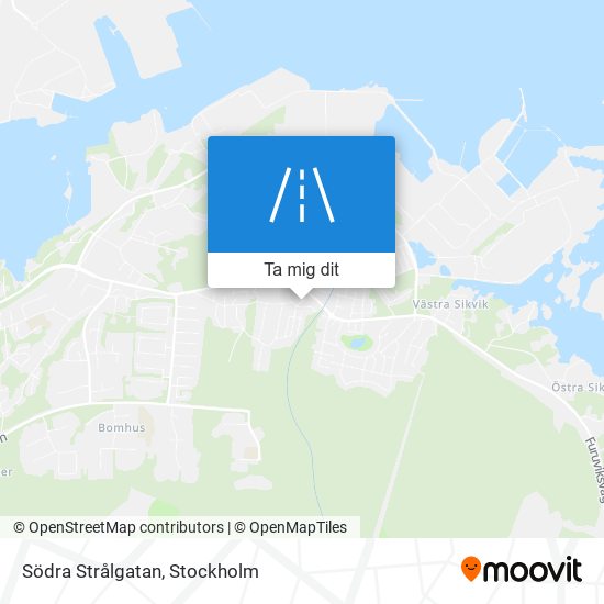Södra Strålgatan karta