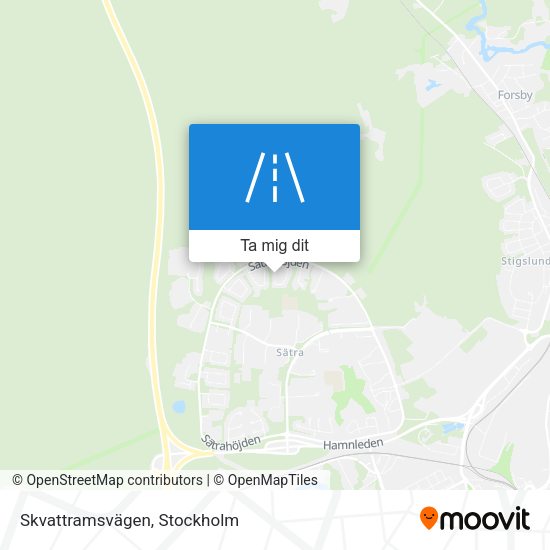 Skvattramsvägen karta