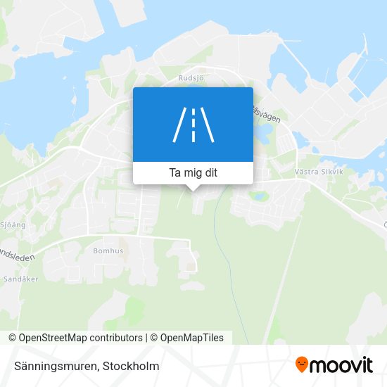 Sänningsmuren karta