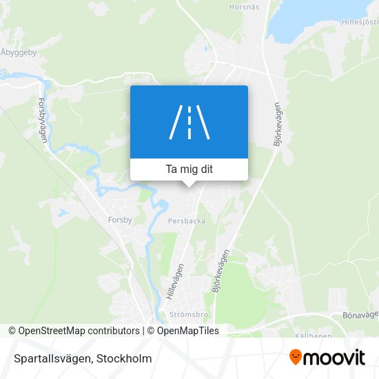 Spartallsvägen karta