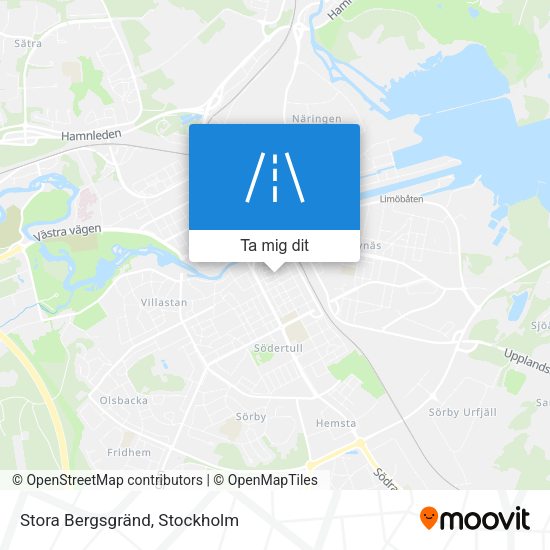 Stora Bergsgränd karta