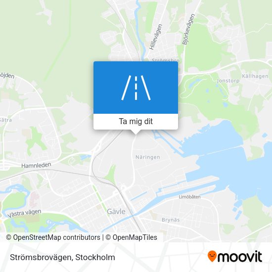 Strömsbrovägen karta
