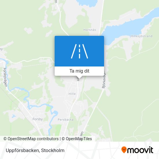 Uppförsbacken karta