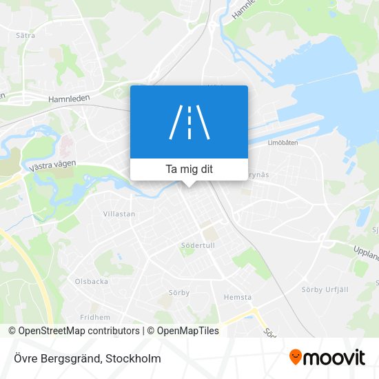 Övre Bergsgränd karta