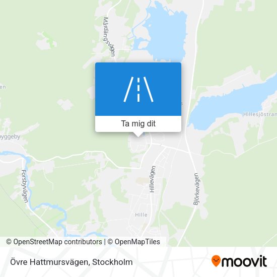 Övre Hattmursvägen karta