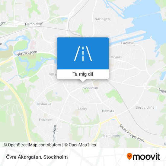 Övre Åkargatan karta