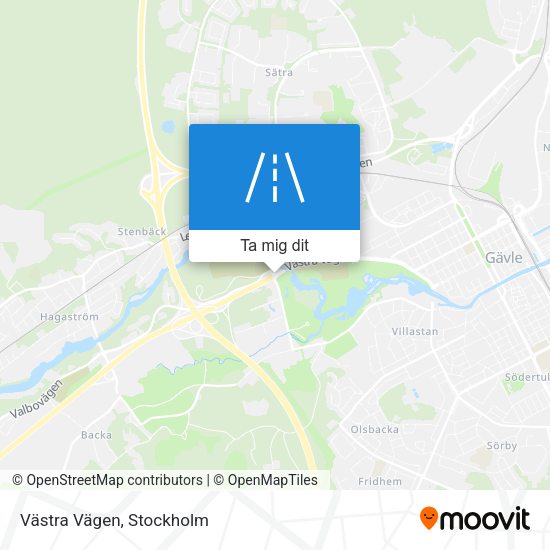 Västra Vägen karta