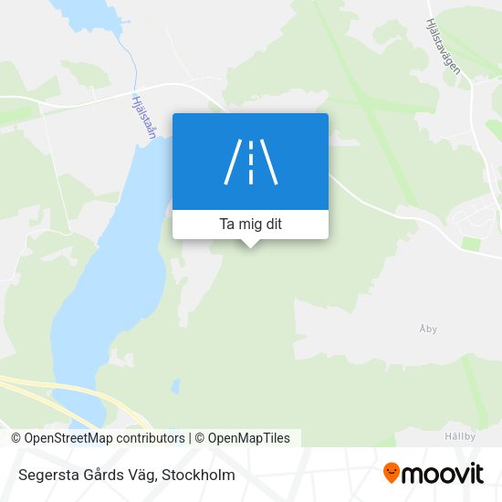 Segersta Gårds Väg karta