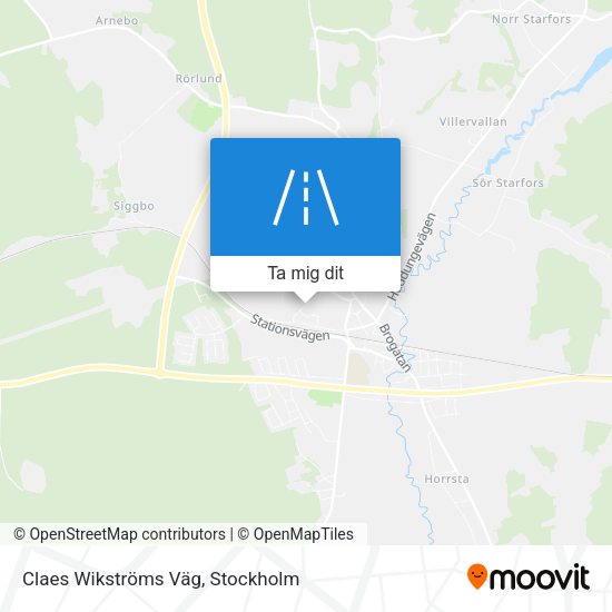 Claes Wikströms Väg karta