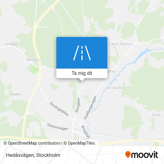 Hedåsvägen karta